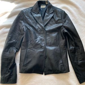 Preview vintage calfskin real leather blazer